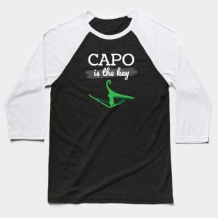 Capo is the Key Green Capo Dark Theme Baseball T-Shirt